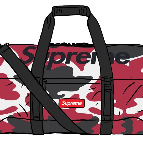 Supreme SS21 Red Camo Duffle Bag - Picture 4 of 4